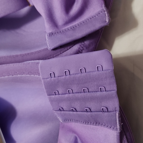 Purple Full Coverage Balconette Bra with Lace Floral Design - 40DDD - Picture 7 of 7